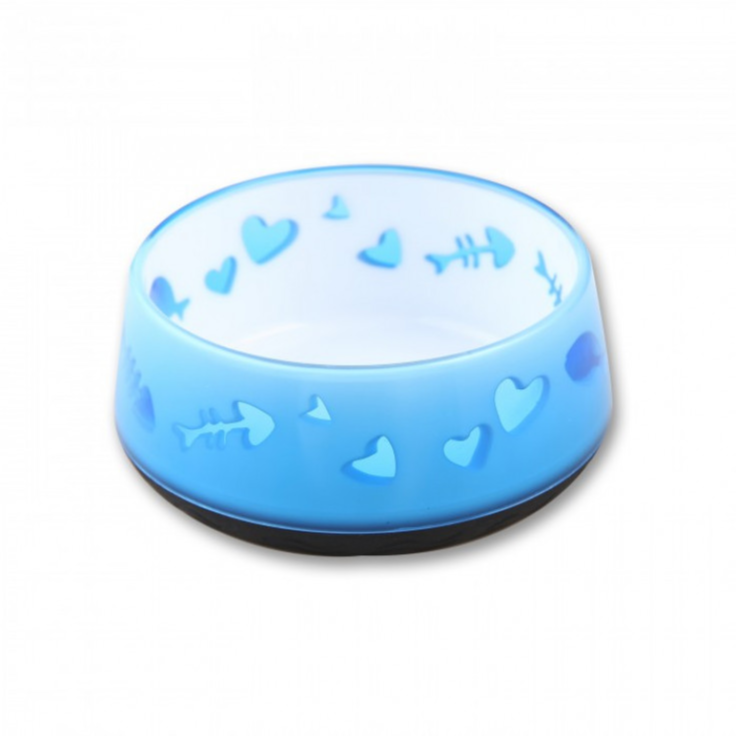 Cat Love Bowl - Blue Small