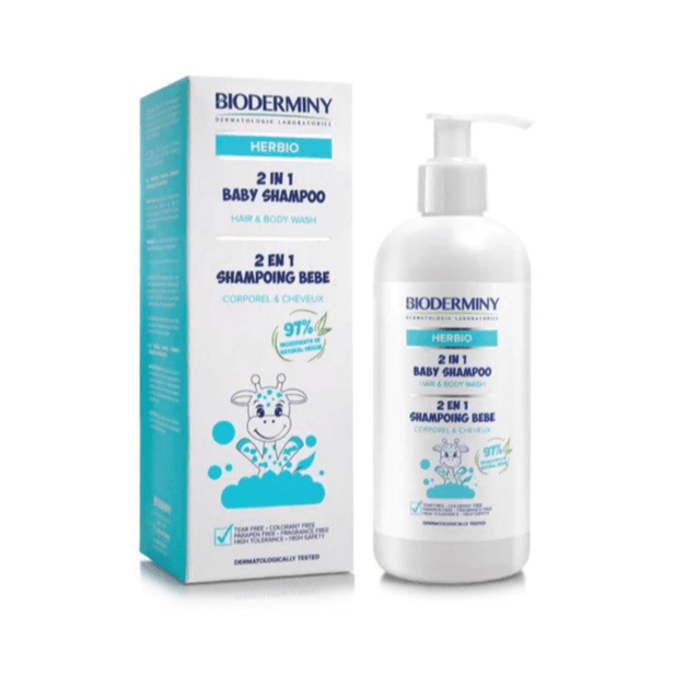 Bioderminy Herbio 2In1 Baby Shampoo For H&B Wash 250Ml 