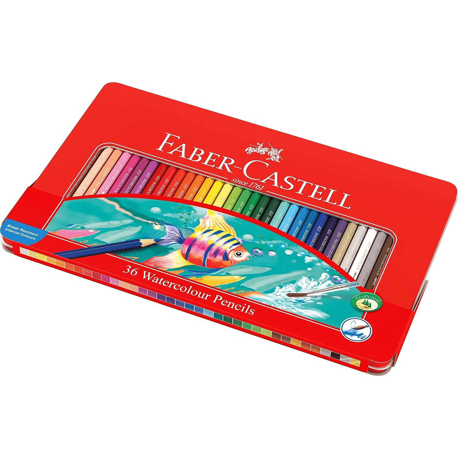 Faber-Castell Watercolor Pencil Set 36 Assorted Colors CLFC30_315 Set