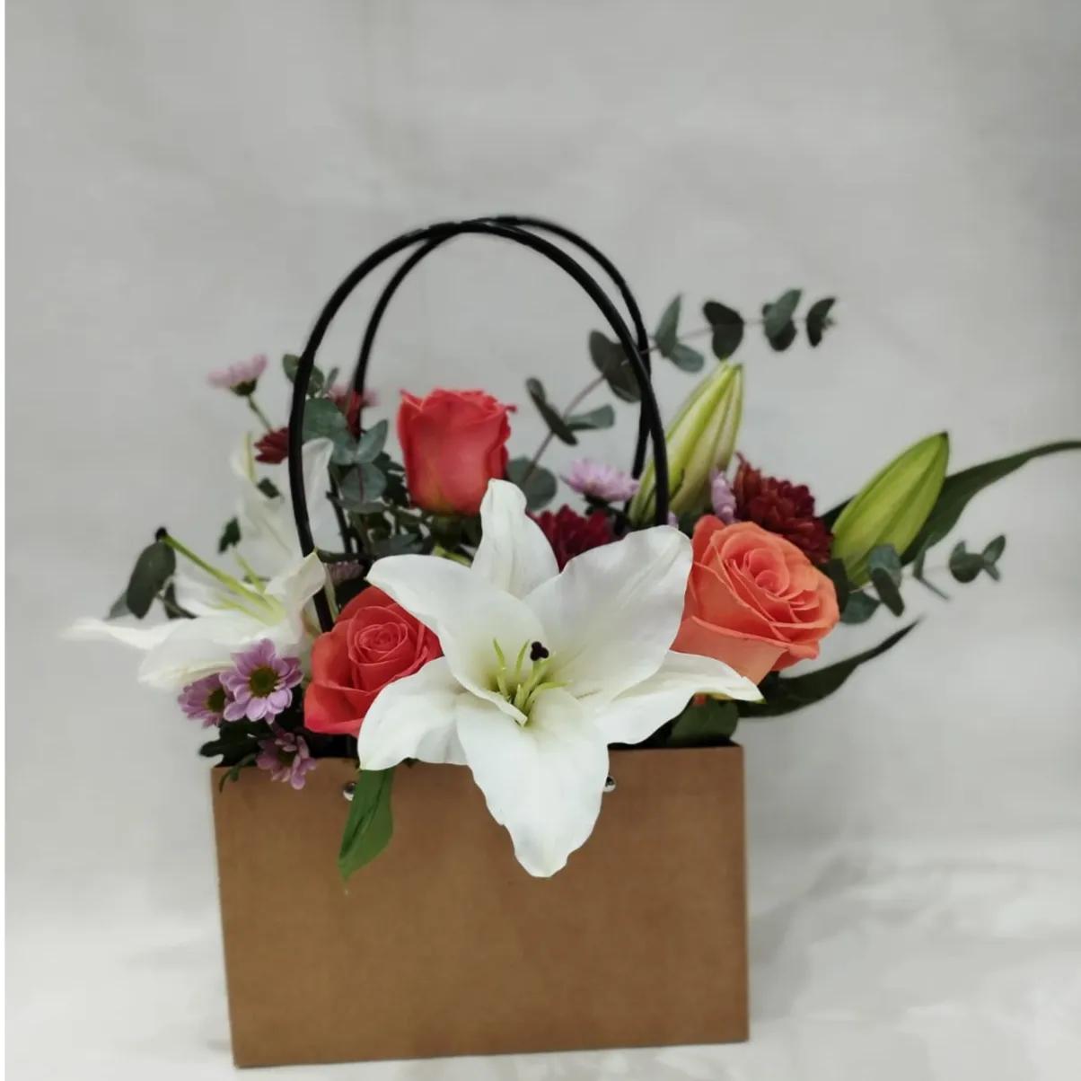 Various Flowers Basket