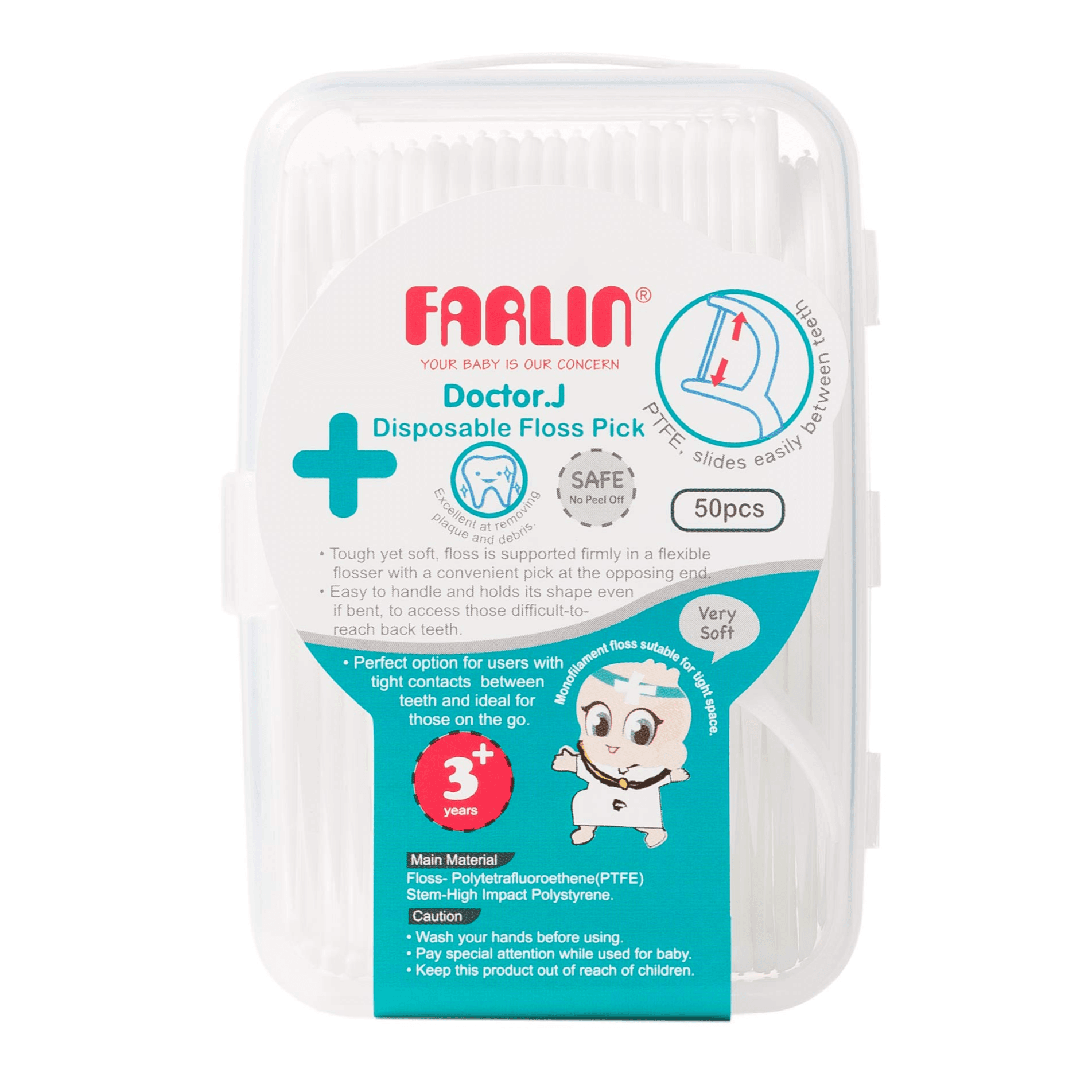 Farlin Disposable Floss Pick 50pcs