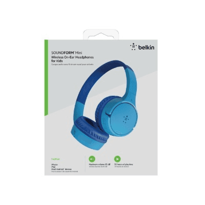 Belkin Sound Form Mini On Ear Kids Headphone Blue