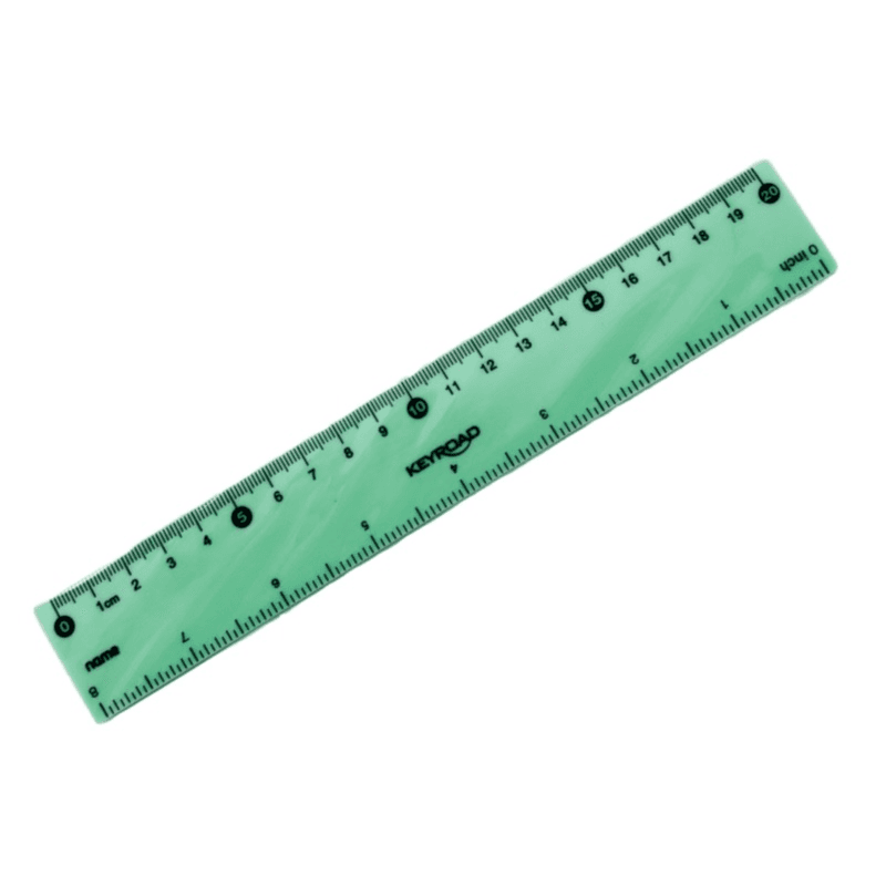 Keyroad Plastic Ruler 20cm Pastel Green Colour - 12004