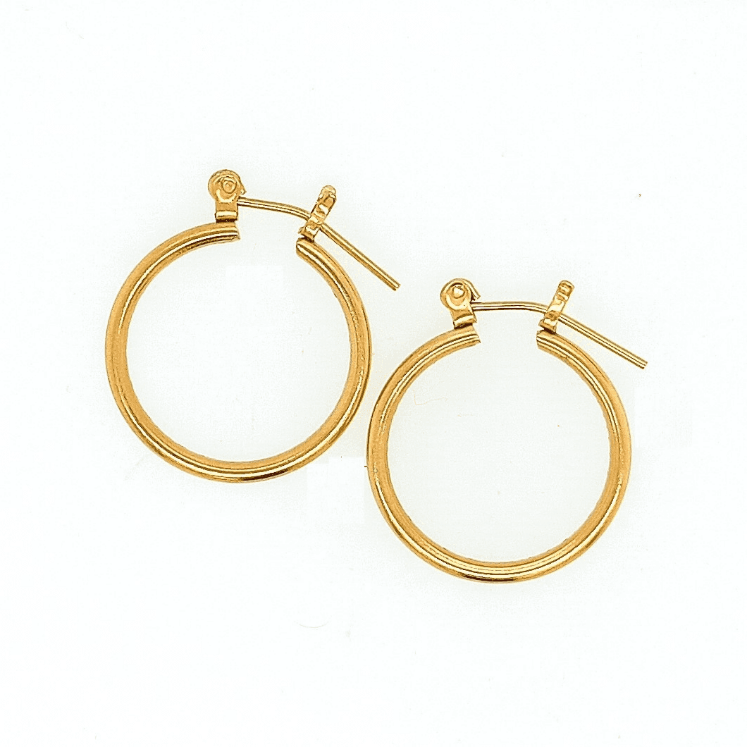 Earrings 24K Gold Plated Circle