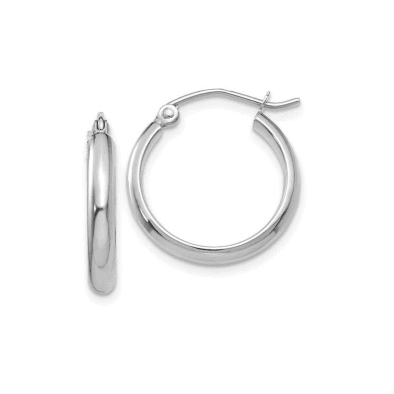 Earrings 316 L Silver Plated Circle