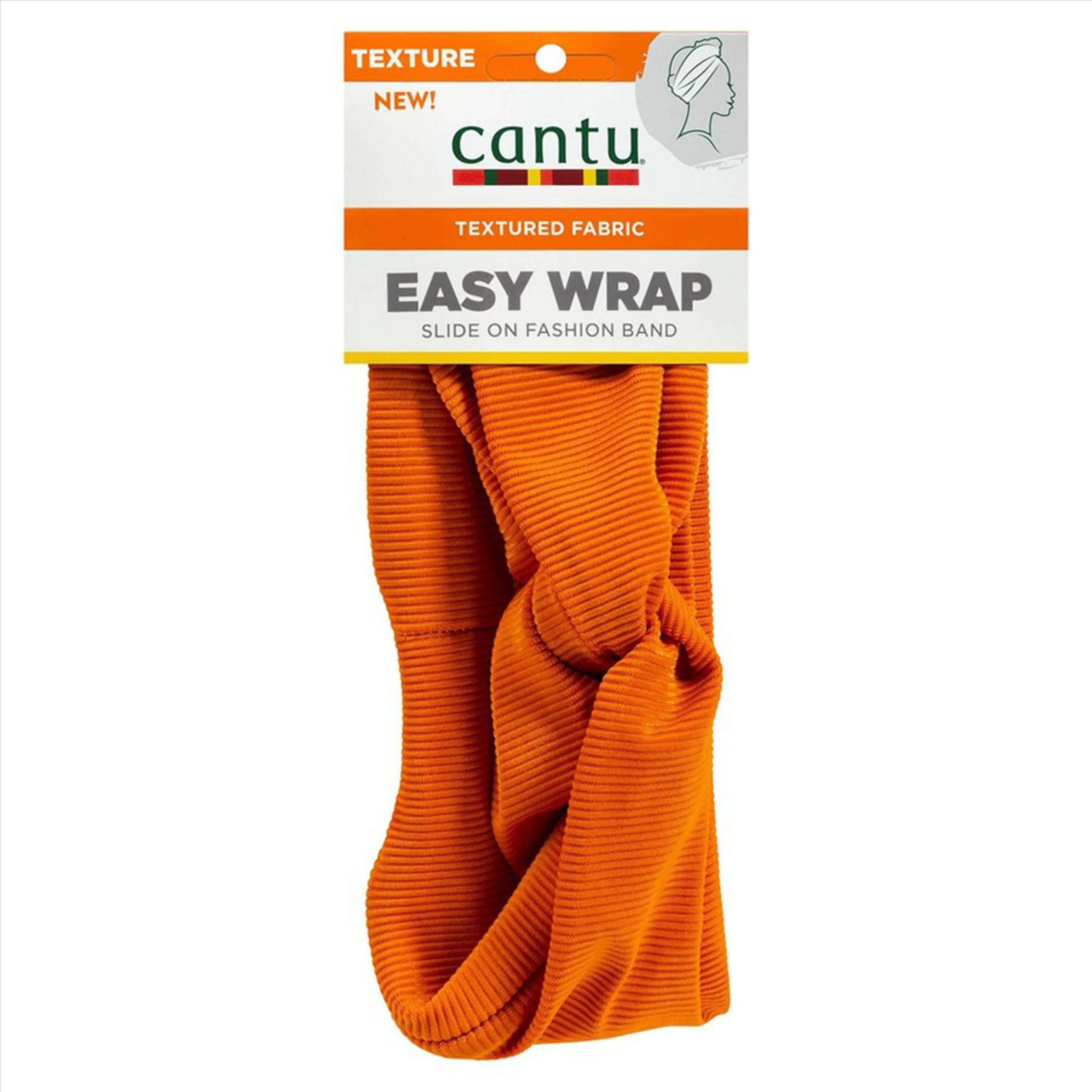 Cantu Textured Fabric Easy Wrap Hairbands Orange