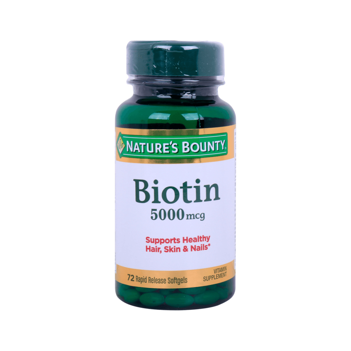 Natures Bounty Biotin 5000mcg Softgels 72's