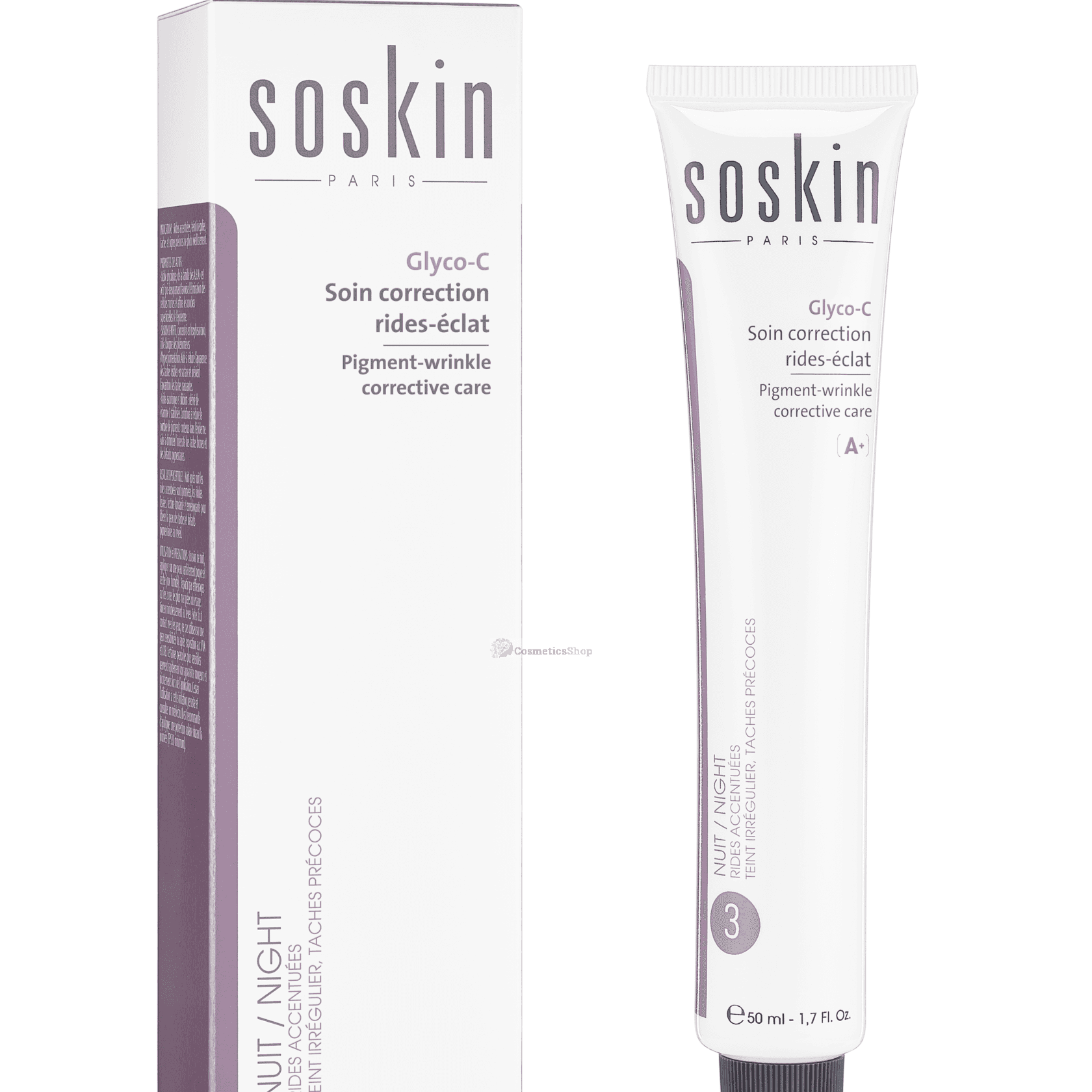 Soskin Glyco-C Soin Correction Night 3 Pigment-Wrinkle Corrective Care 50ml