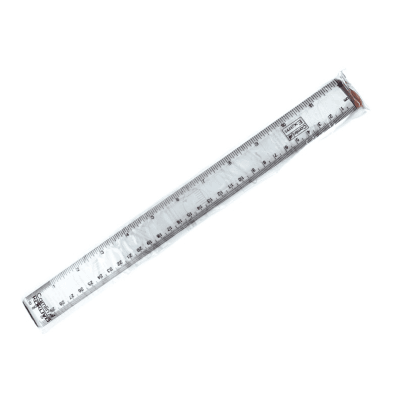 Camlin Plastic Clear Ruler 30cm - 11976