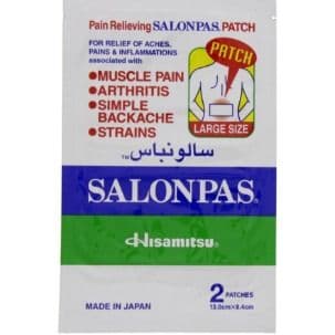 Salonpas Patches 13Cmx8.4Cm 2 Pieces