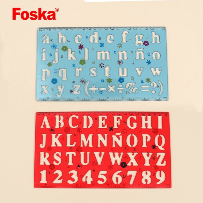 Foska Stencils Plastic Alpha Rp1004