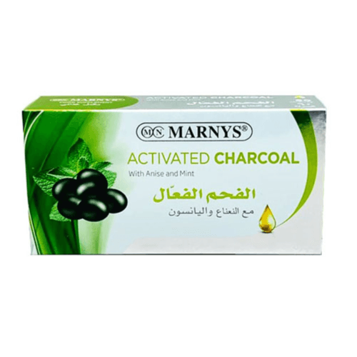 Marnys Activated Charcoal With Anise Ans Mint 60 Capsules No.1998