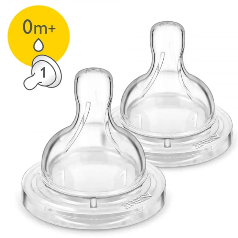 Philips Avent Classic Anti-colic Nipple, Pack Of 2, +0 M