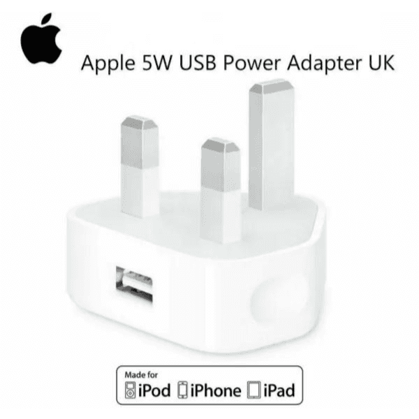 Apple 5W Usb Power Uk Adapter- 3 Pin