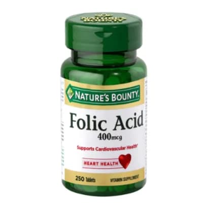 Natures Bounty Folic Acid 400mcg Tablets 250's