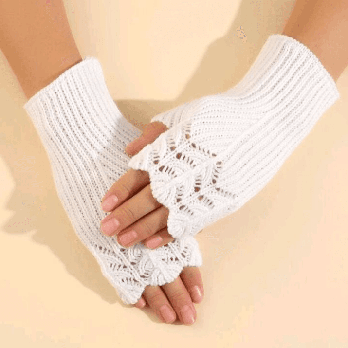 Fingerless Knit Gloves U-13