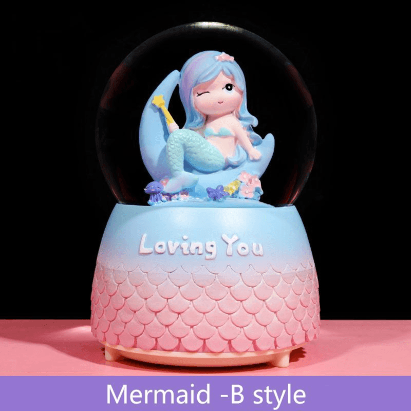 Mermaid In Moon Crystal Ball