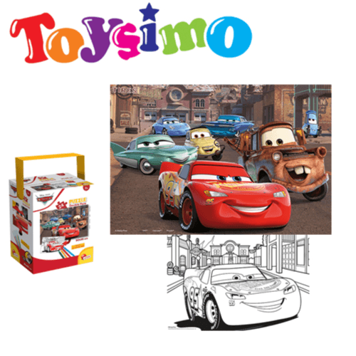 24 Pieces 2 In 1 Disney Cars Puzzle