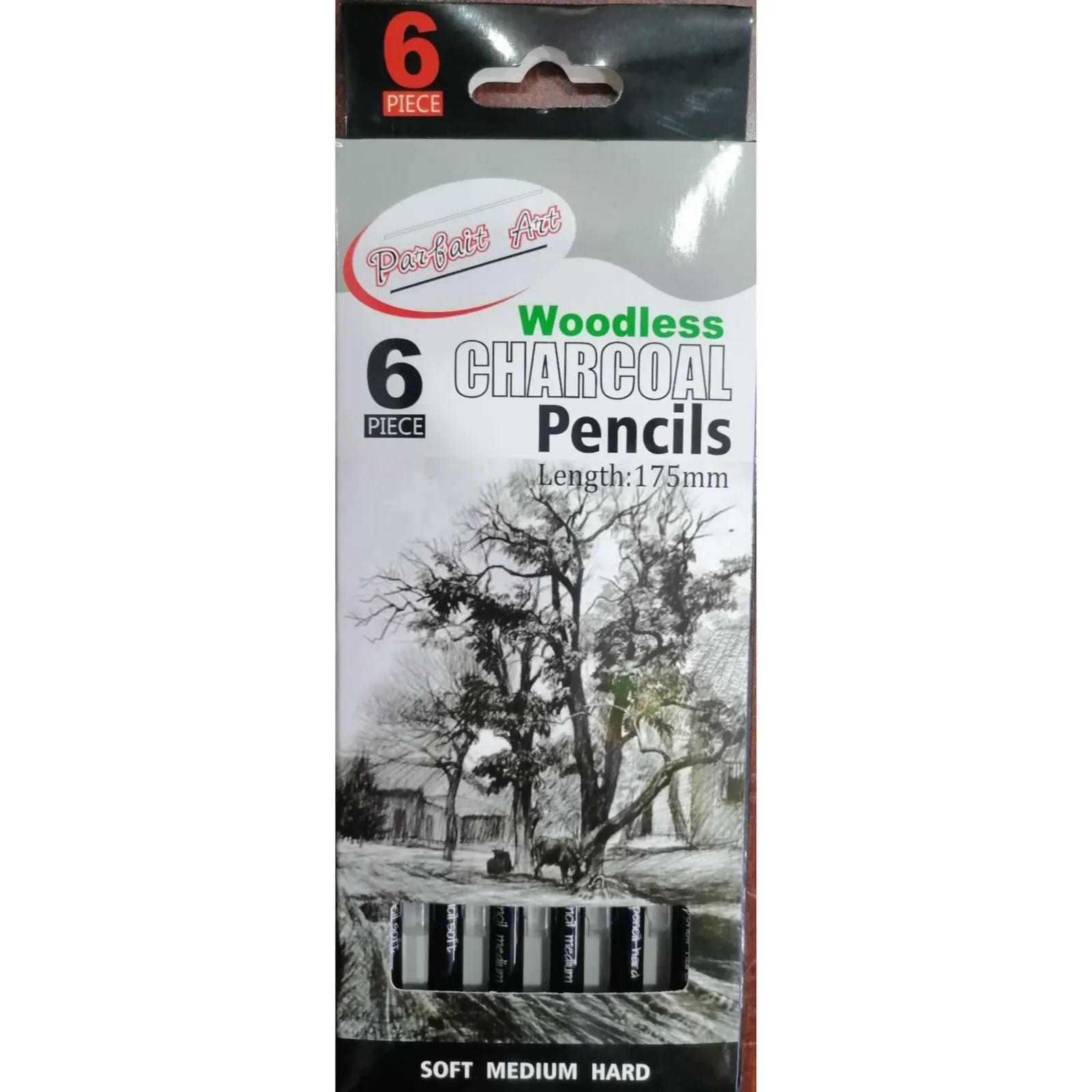 Woodless Charcoal Pencil Set