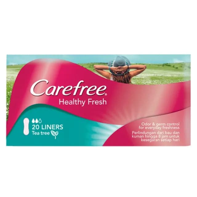 Carefree Healthy Fresh 20 Liners Tea Tree