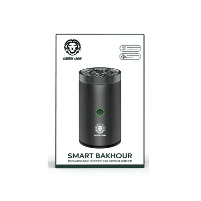 Green Lion Smart Bakhoor Rechargeable Electric Car Incense Burner Black