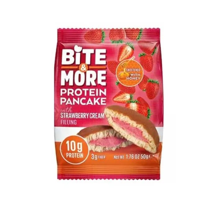 Bite & More Protein Pancake Strawberry Cream 50g