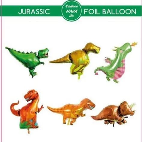 Jurassic Set 6 Pcs Foil Balloon