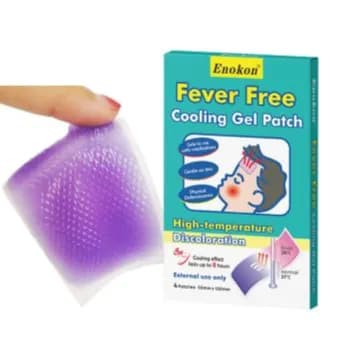 Enokon Cooling Gel Patch Fever Relief 4 Patches Last For 8hours