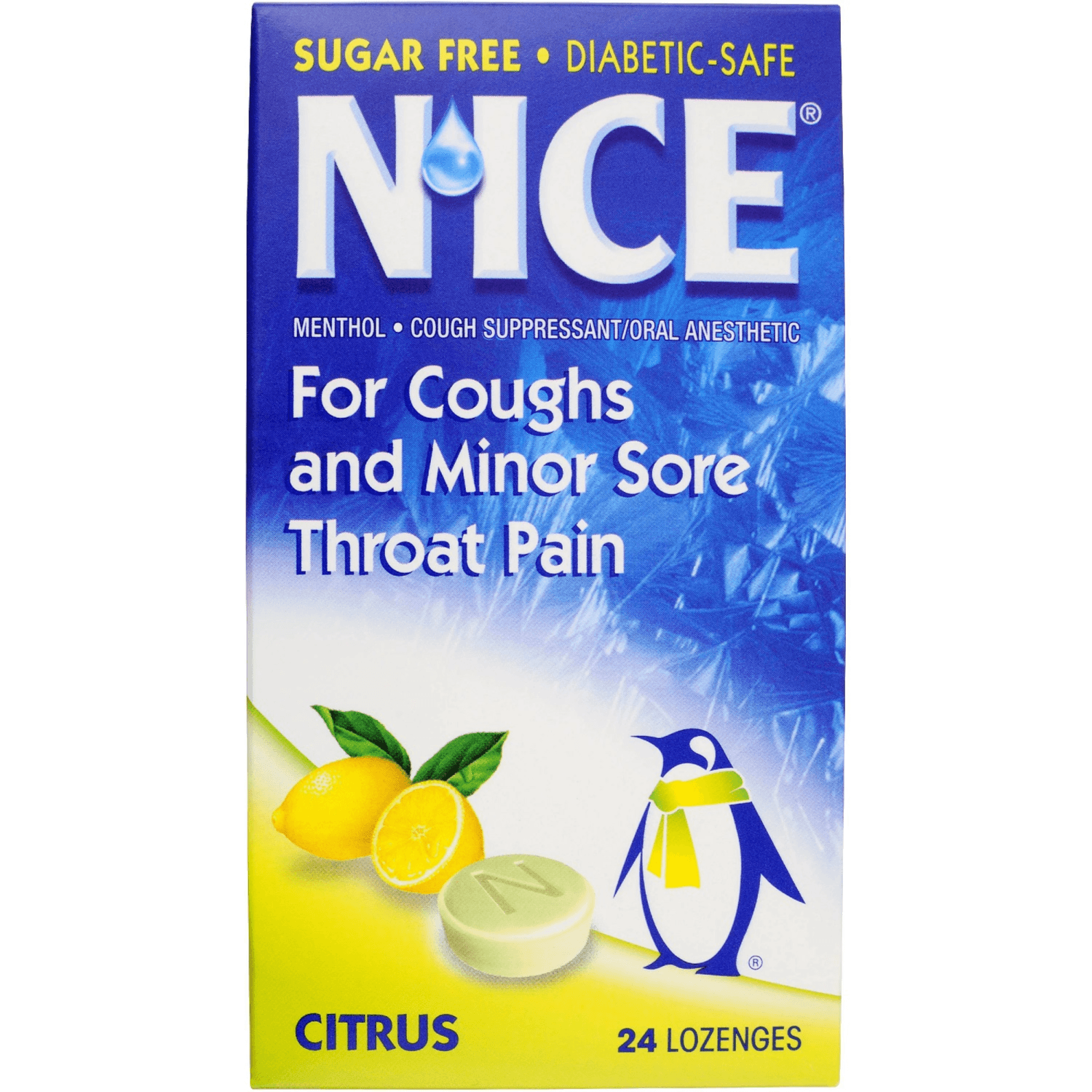 Nice Citrus Flavor 24 Lozenges