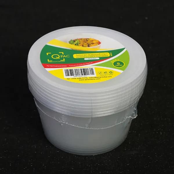 Microwave Container 450 Ml Round (1x5)