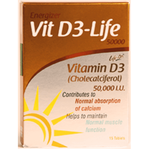 Life On Vitamin D3 50000 Iu Tablets 15 Pieces