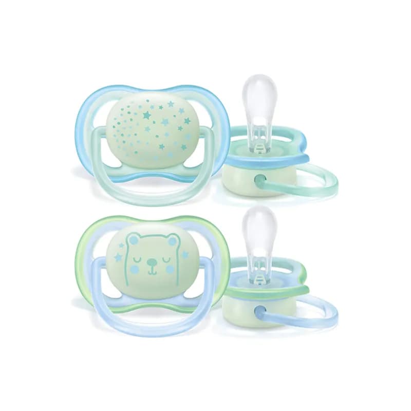 Philips Avent Ultra Air night Soother 0-6m 2PCS .