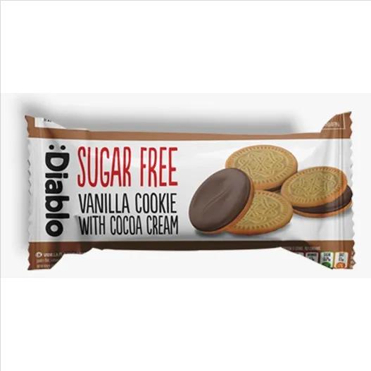 Diablo SF Vanilla Sandwich Cookies with Cocoa Cream 44g