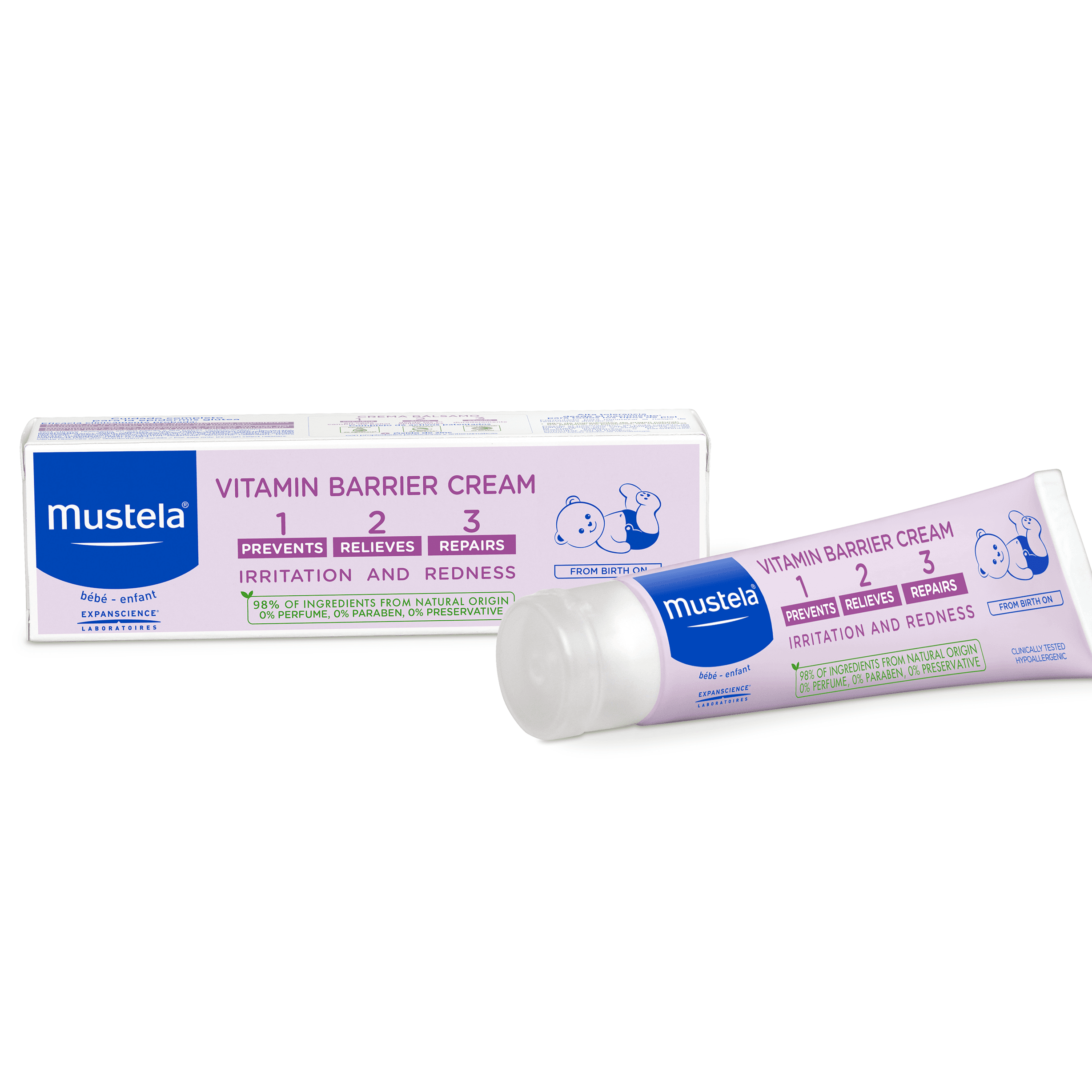 Mustela Vitamin Barrier 1 2 3 Cream 100ml