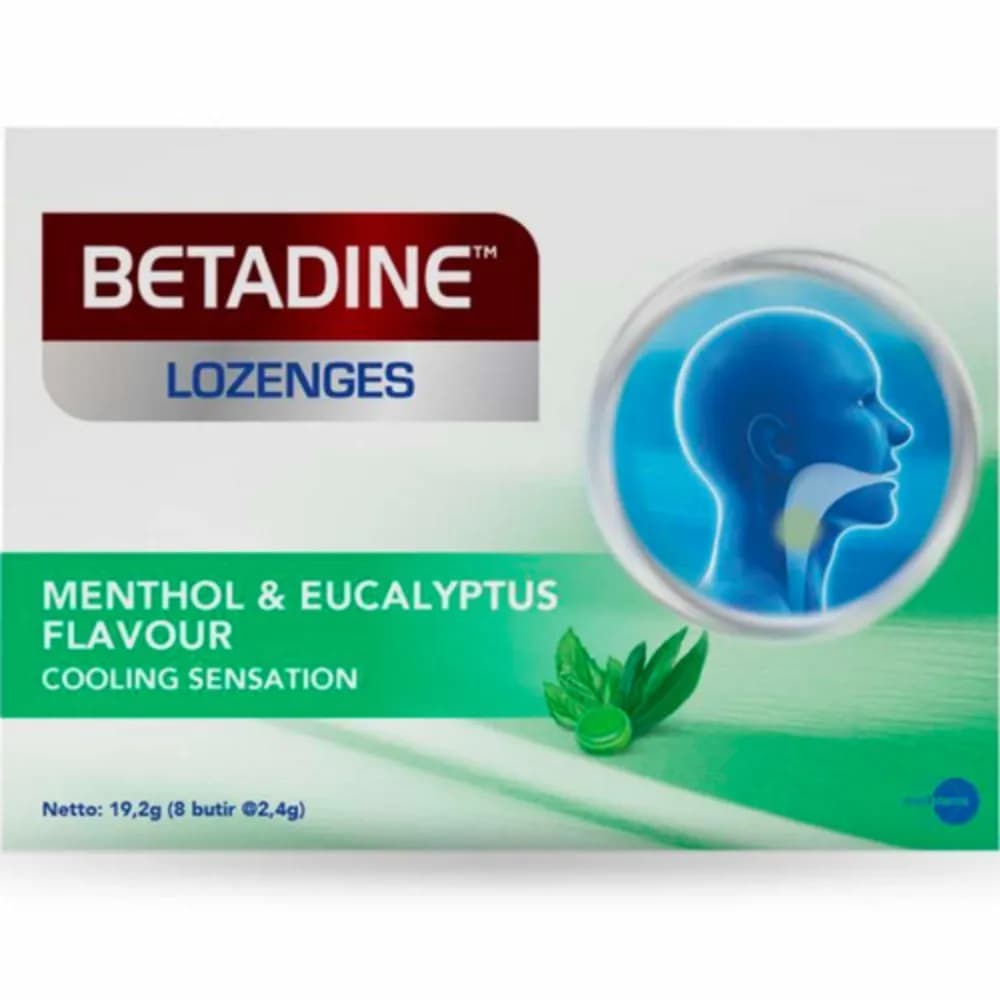 Betadine Lozenges Menthol & Eucalyptus 24 S