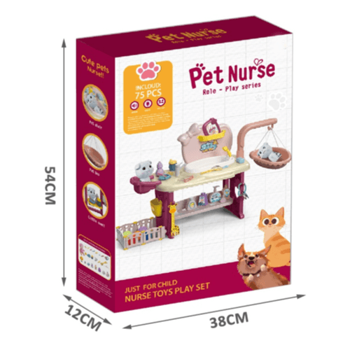 Children Pet Nurse Toys Play Set 75Pcs No.Hl-4