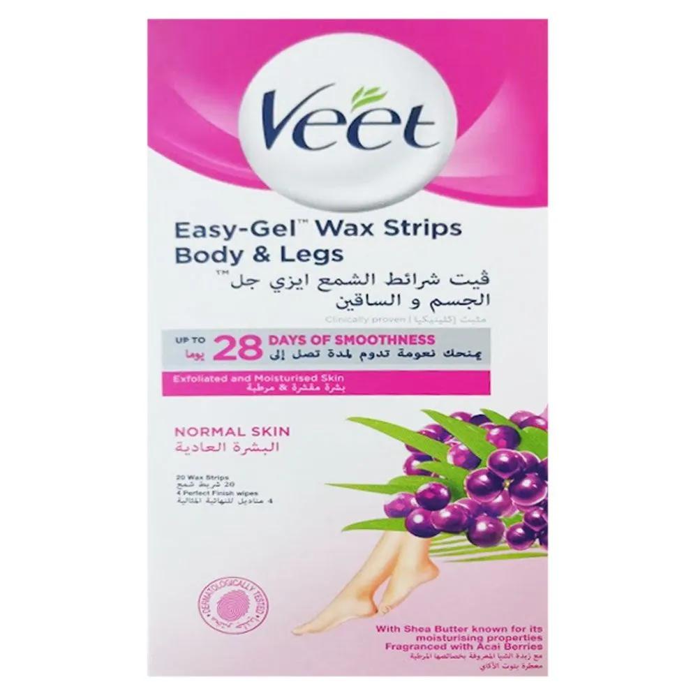 Veet Hair Removal Cold Wax Strips Normal Skin 20's