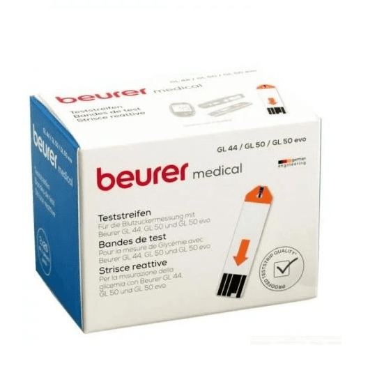 Beurer Blood Glucose Test Strips 50's GL44 50