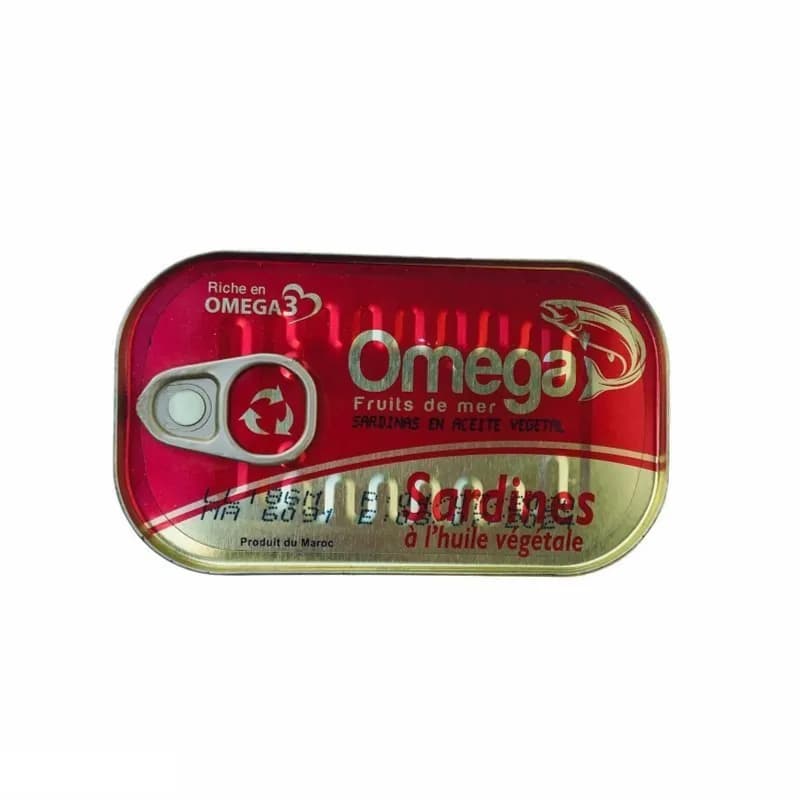 Omega Fruits De Mer Sardines  Al Huile Vegetables 125g