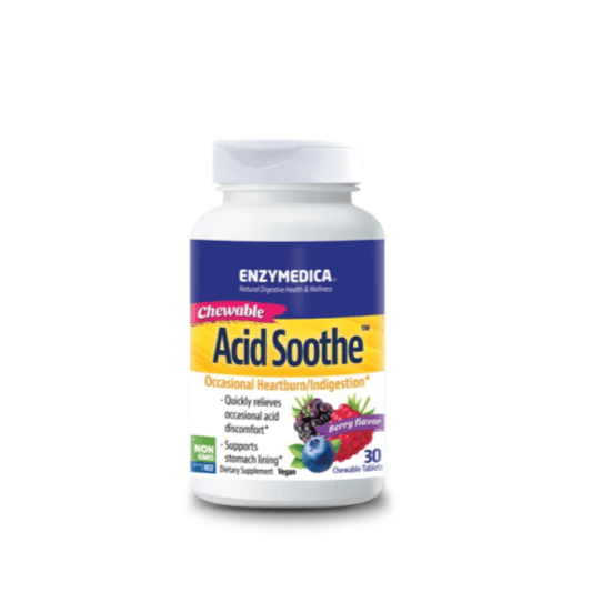 Enzymedica Acid Soothe Chewable Tablets 30's