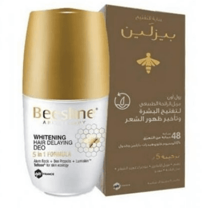 Beesline Natural Whitening Roll On Deodorant Hair Delaying 5 In 1 Formula