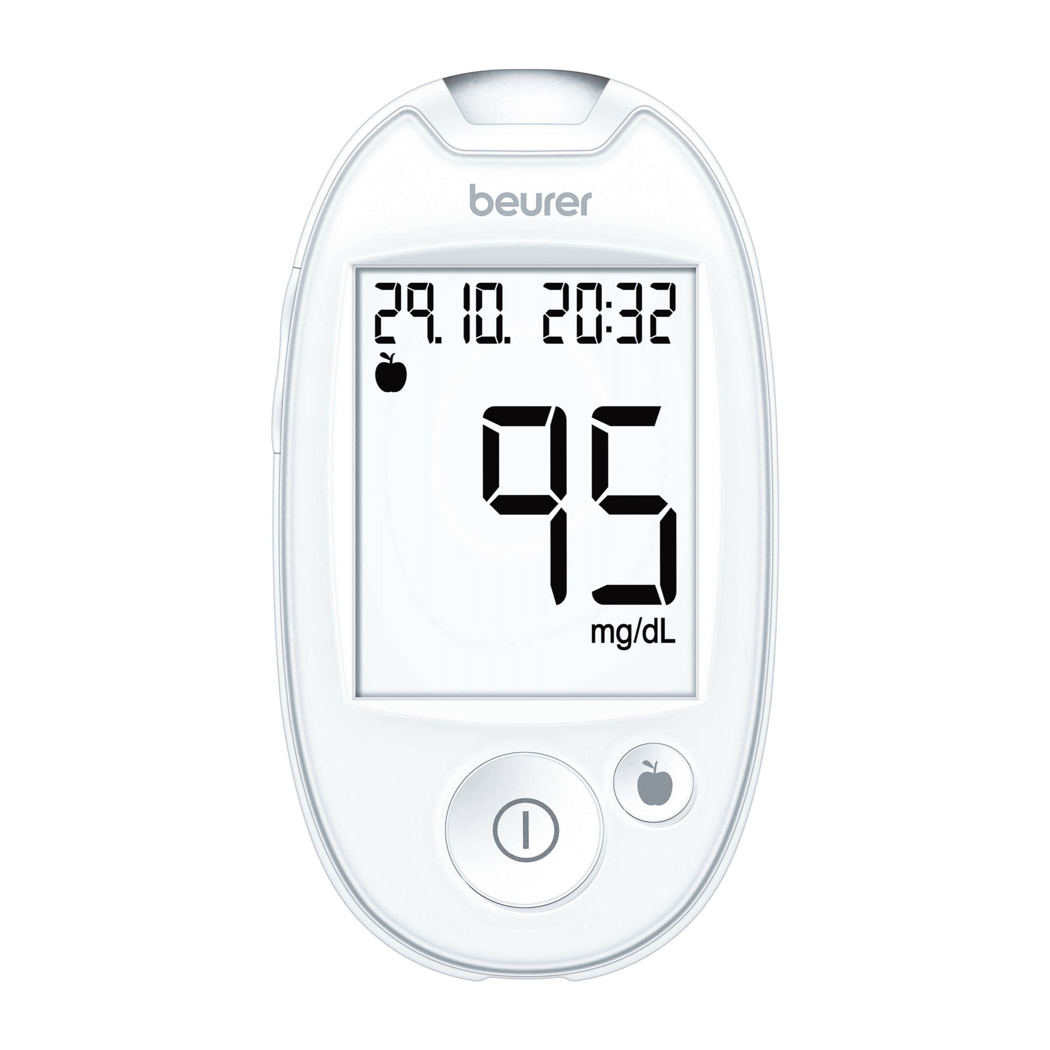 Beurer Gl 44 Mg/dl Blood Glucose Monitor In White + 50 Strips