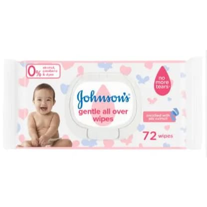 Johnson's Baby Wipes Gentle All Over 72pcs