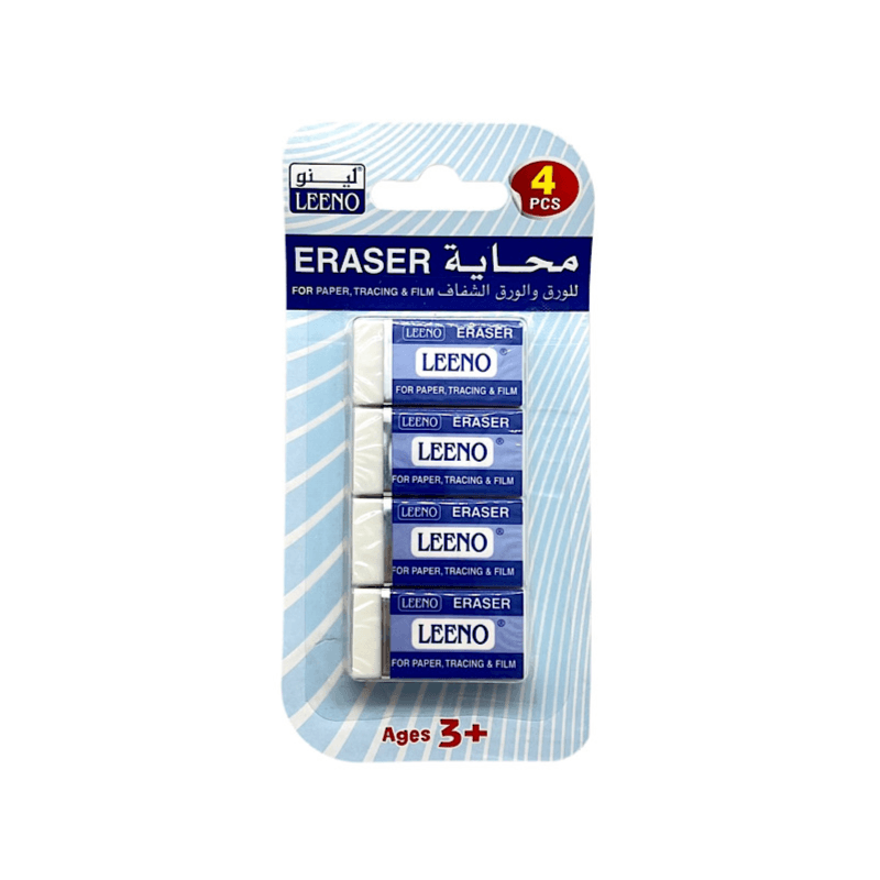 4 Erasers From Leeno For Paper And Transparencies - 8215