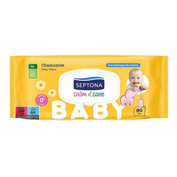 Septona Calm & Care Chamomile Wipes 80's