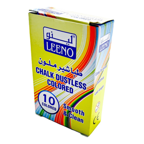 Leeno Dustless 10 Colored Chalk - 9808