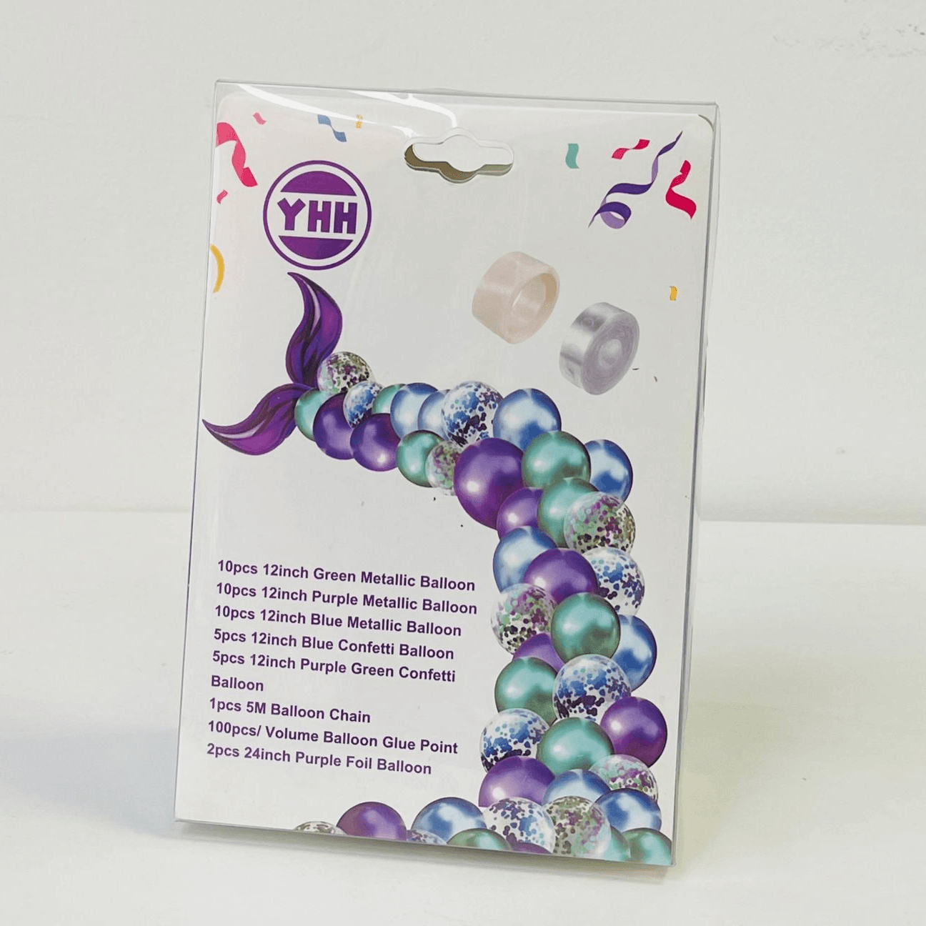 3 Color Purple Balloon No Air, No Hellium