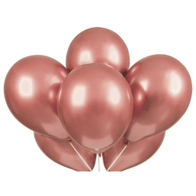 Rose Gold Chrome Balloon Without Air And Helium