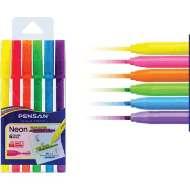 Pensan Highlighter Pen Setx6 Neon Clrs