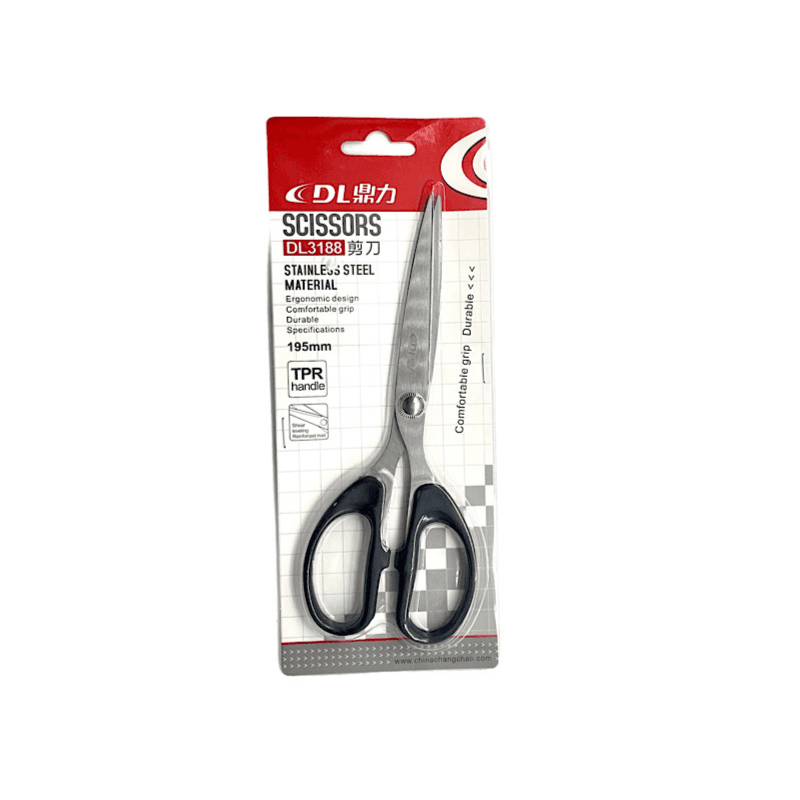 Dl Scissor Paper 195mm Black - 2514